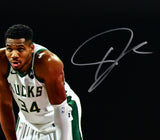 Giannis Antetokounmpo Damian Lillard Signed Bucks 16x20 Photo-Beckett W Holo