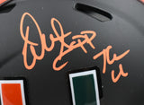 Warren Sapp Signed Miami Hurricanes Speed Mini Helmet w/ The U - Beckett W Holo