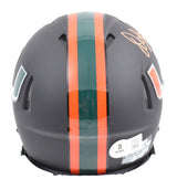 Warren Sapp Signed Miami Hurricanes Speed Mini Helmet w/ The U - Beckett W Holo