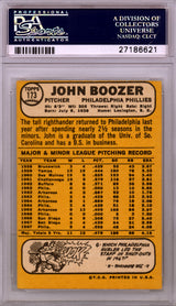 John Boozer Autographed 1968 Topps Card #173 Philadelphia Phillies PSA/DNA #27186621