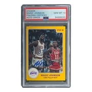 Magic Johnson Signed LA Lakers 1986 Star #9 Trading Card PSA/DNA Gem MT 10 - Sports Integrity