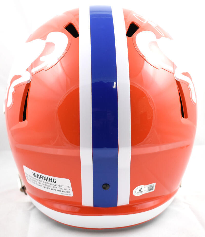 John Elway Autographed Denver Broncos F/S 1966 Speed Helmet - Beckett W Hologram