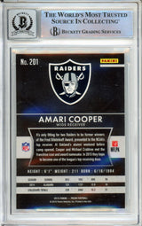 2015 Panini Prizm #201A Amari Cooper RC Raiders BAS Autograph 10