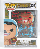 Patrick Seitz Autographed Funko POP One Piece Franky w /Inscription #329- JSA #3