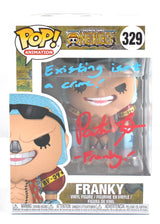 Patrick Seitz Autographed Funko POP One Piece Franky w /Inscription #329- JSA #6