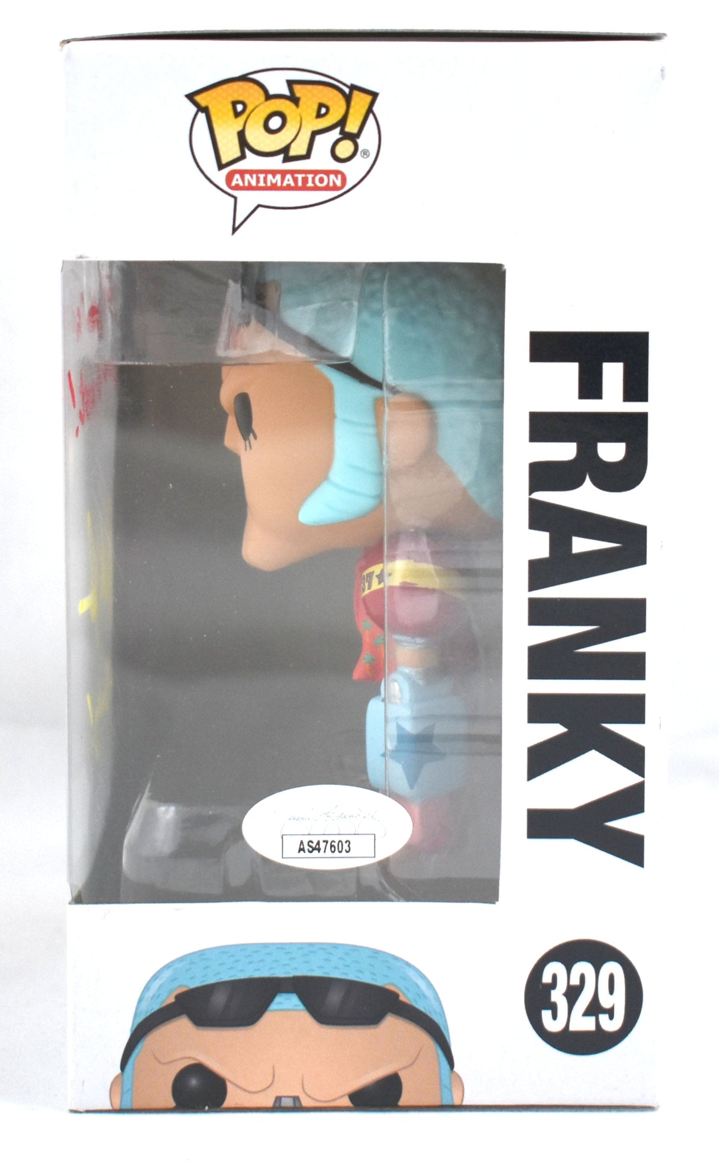 Patrick Seitz Signed Funko POP One Piece Franky w /Inscription #329- JSA #11