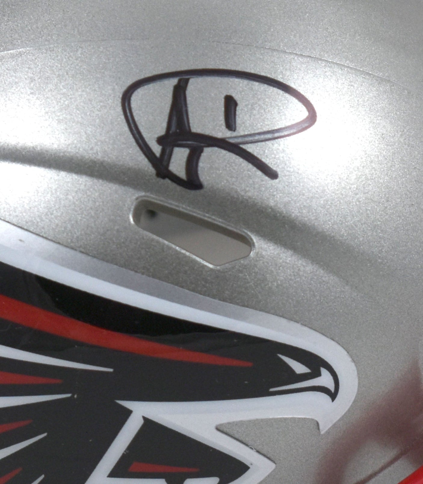 Andre Rison Autographed Atlanta Falcons Flash Speed Mini Helmet - Beckett W Holo