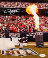 Arian Foster Autographed Texans 8x10 Bow Near Fire Photo- JSA W Authenticated