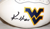 Kevin White Autographed West Virginia Mountaineers Logo Football- JSA Auth