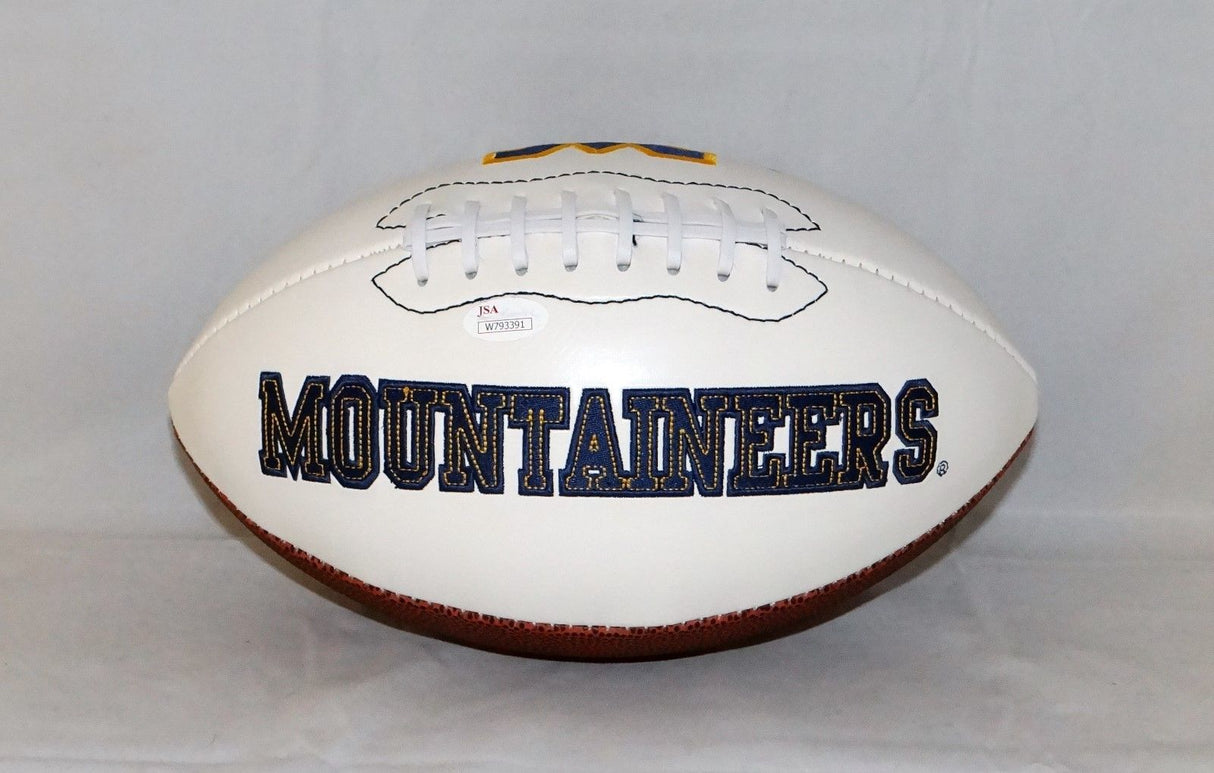 Kevin White Autographed West Virginia Mountaineers Logo Football- JSA Auth