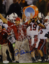 Jim Harbaugh Autographed 8x10 Stanford Cardinals Photo- JSA Authenticated