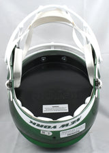 Malachi Corley Autographed New York Jets F/S Speed Helmet - Beckett W Hologram