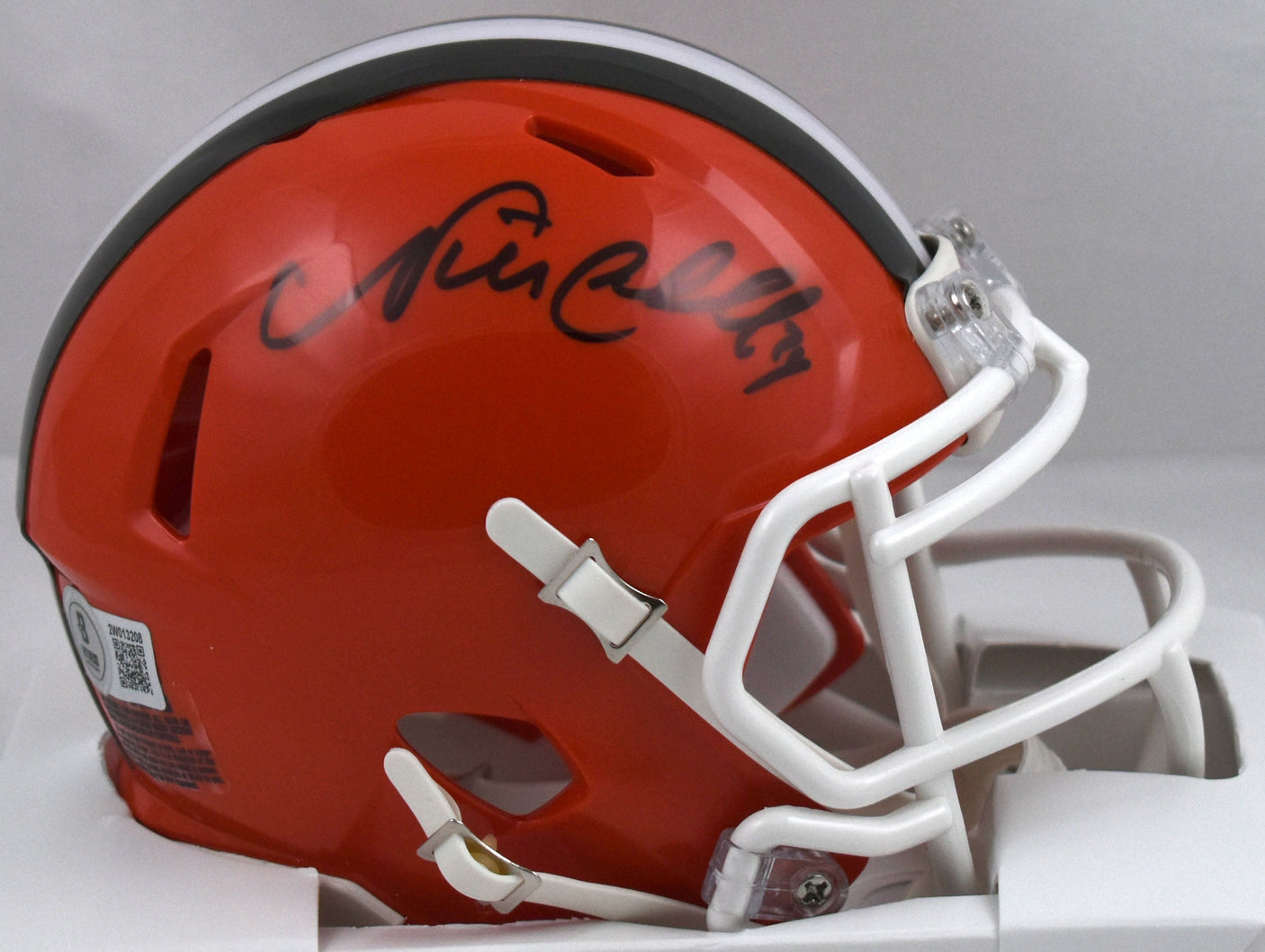 Nick Chubb Signed Cleveland Browns 2024 Speed Mini Helmet - Beckett W Hologram