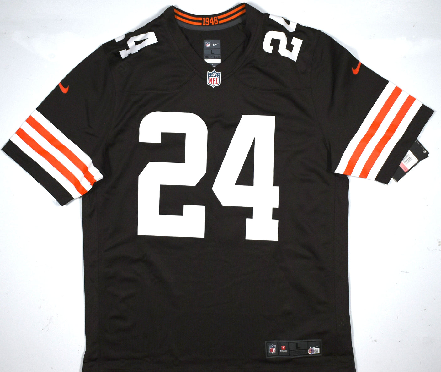 Nick Chubb Signed Cleveland Browns Brown Nike Game Jersey - Beckett W Hologram