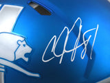 Calvin Johnson Signed Lions F/S ALT 24 Speed Authentic Helmet- Beckett W Holo