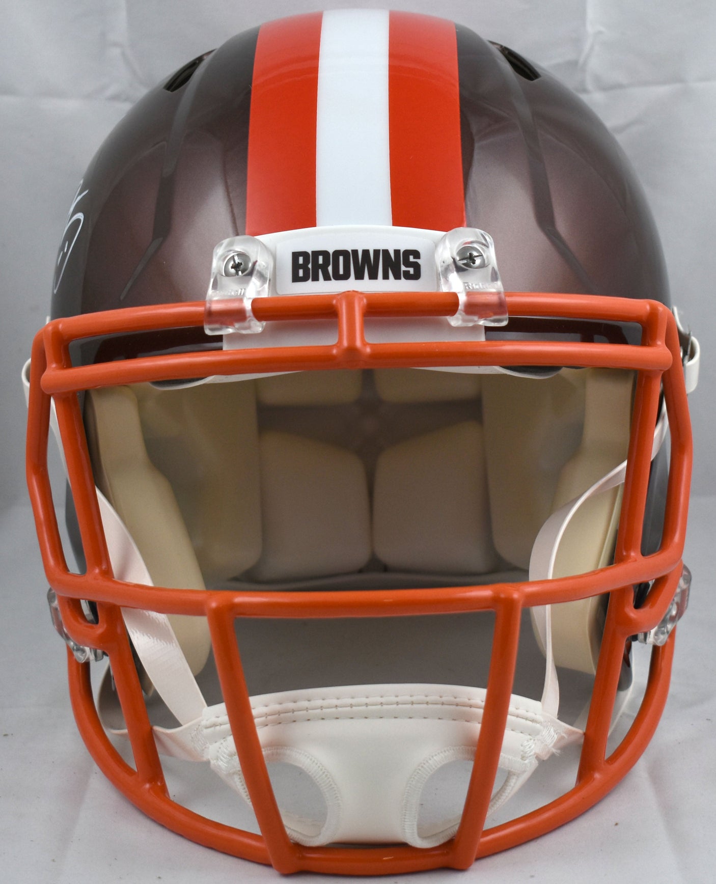 Myles Garrett Signed Browns F/S Flash Speed Authentic Helmet - Beckett W Holo