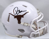 Quinn Ewers Autographed Texas Longhorns Speed Mini Helmet - Beckett W Hologram