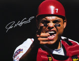 Ivan Rodriguez Autographed Texas Rangers 16x20 Spotlight Photo - Beckett W Holo