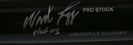 Wade Boggs Autographed Black Slugger Pro Baseball Bat w/HOF - Beckett W Hologram