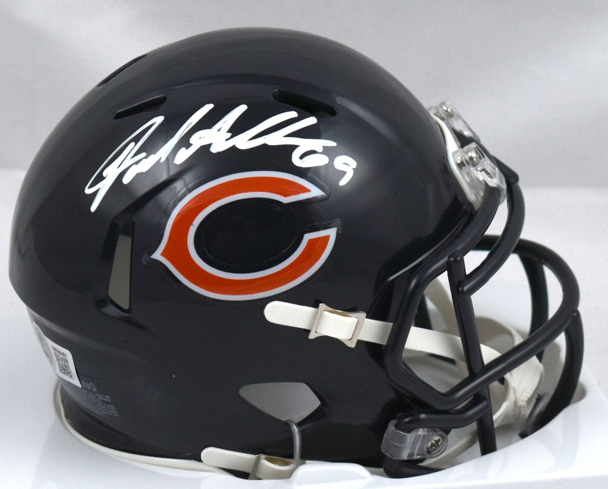 Jared Allen Autographed Chicago Bears Speed Mini Helmet - Beckett W Hologram