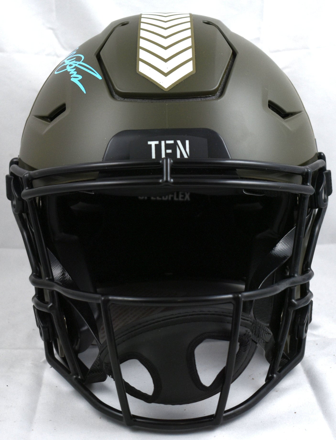 Will Levis Autographed Tennessee Titans F/S Salute Speed Flex Helmet - Fanatics