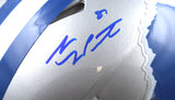 Sam LaPorta Autographed Lions F/S 83-02 Speed Authentic Helmet - Beckett W Holo