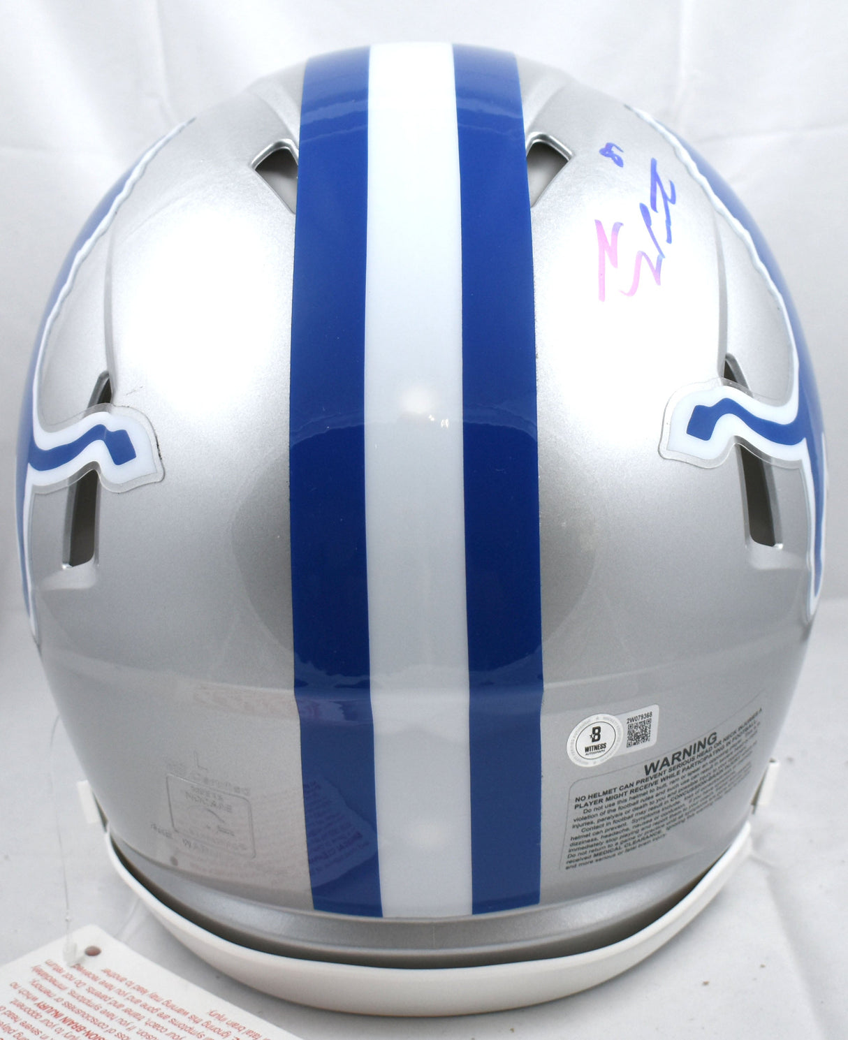 Sam LaPorta Autographed Lions F/S 83-02 Speed Authentic Helmet - Beckett W Holo