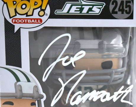 Joe Namath Autographed New York Jets Funko Pop #245 - Beckett W Hologram *White