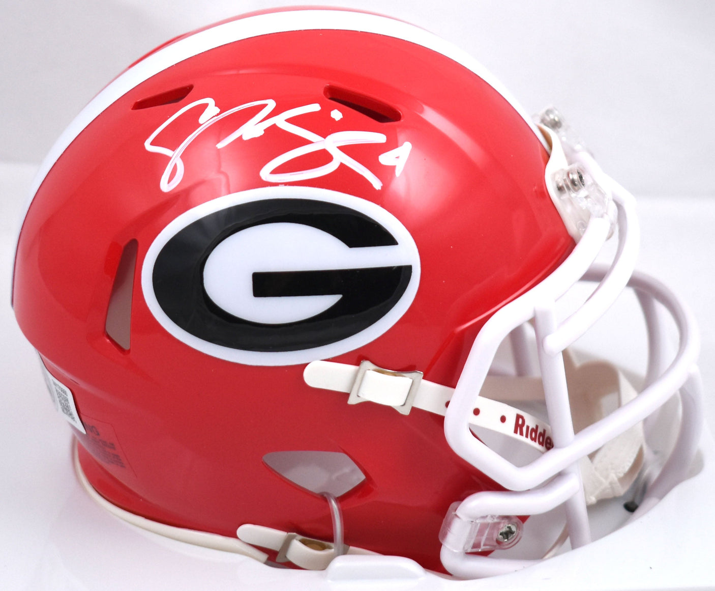 Champ Bailey Autographed Georgia Bulldogs Speed Mini Helmet - Beckett W Hologram