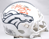 Champ Bailey Signed Broncos Salute 2024 Speed Mini Helmet - Beckett W Hologram