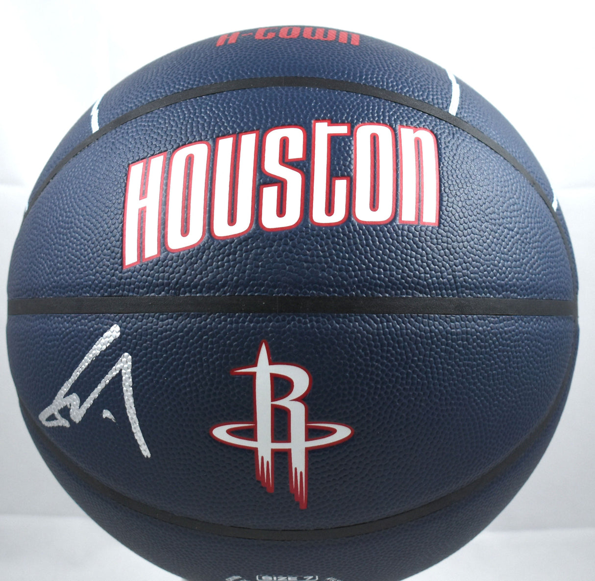 Yao Ming Signed NBA Rockets City Edition Wilson Basketball - Beckett W Holo