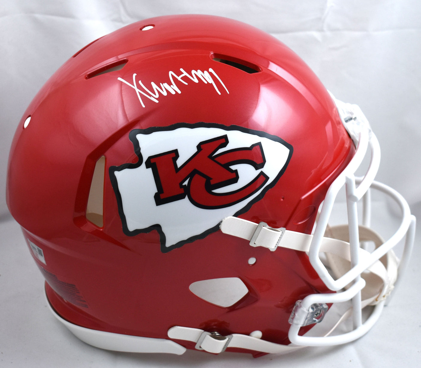 Xavier Worthy Signed Kansas City Chiefs Speed Authentic Helmet - Fanatics *White