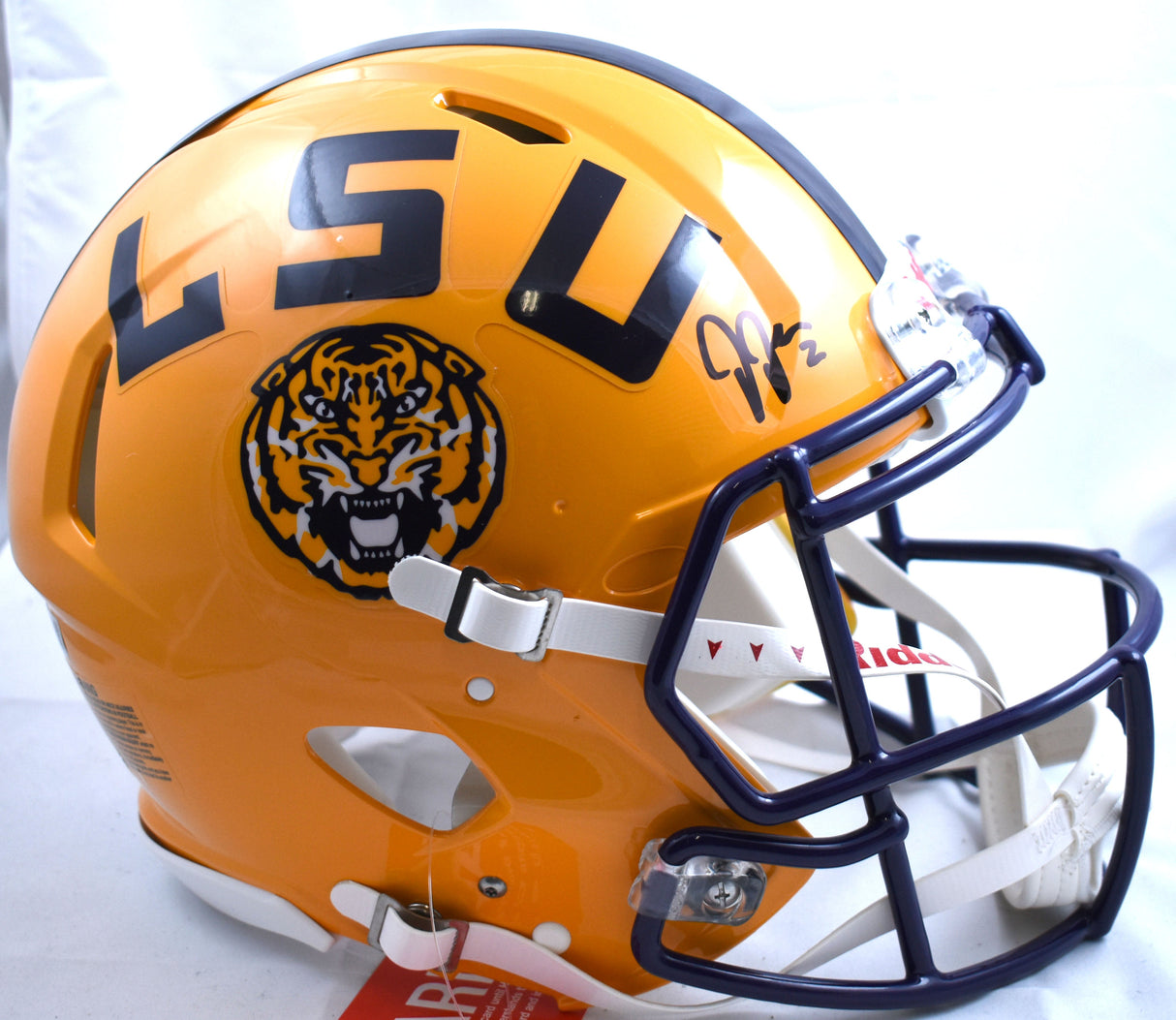 Justin Jefferson Signed LSU Tigers F/S Speed Authentic Helmet - Beckett W Holo