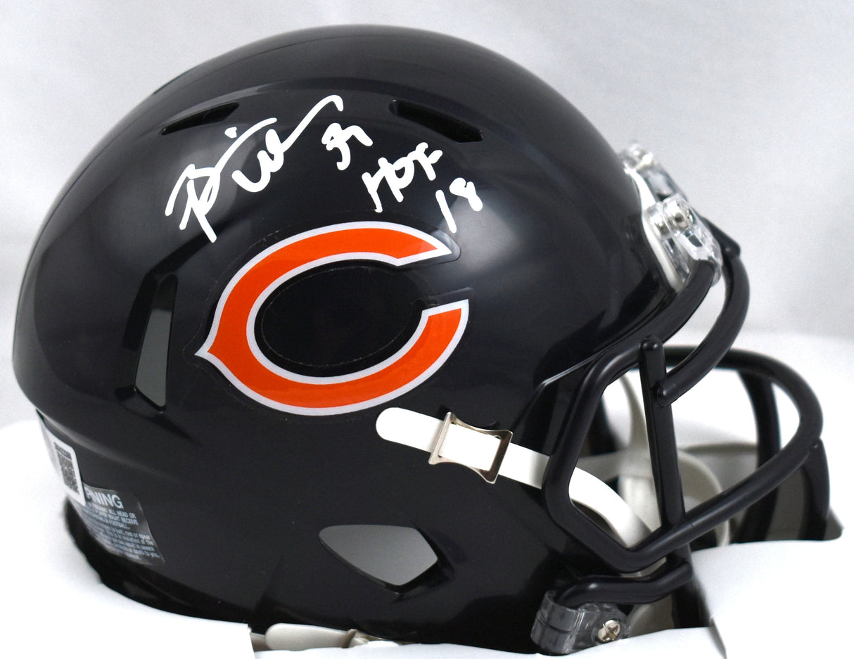 Brian Urlacher Signed Chicago Bears Speed Mini Helmet w/ HOF - Beckett W Holo