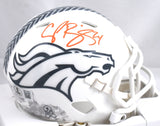 Champ Bailey Signed Broncos Salute 2024 Speed Mini Helmet - Beckett W Hologram