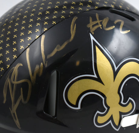 Rashid Shaheed Signed New Orleans Saints ALT 22 Speed Mini Helmet-Beckett W Holo