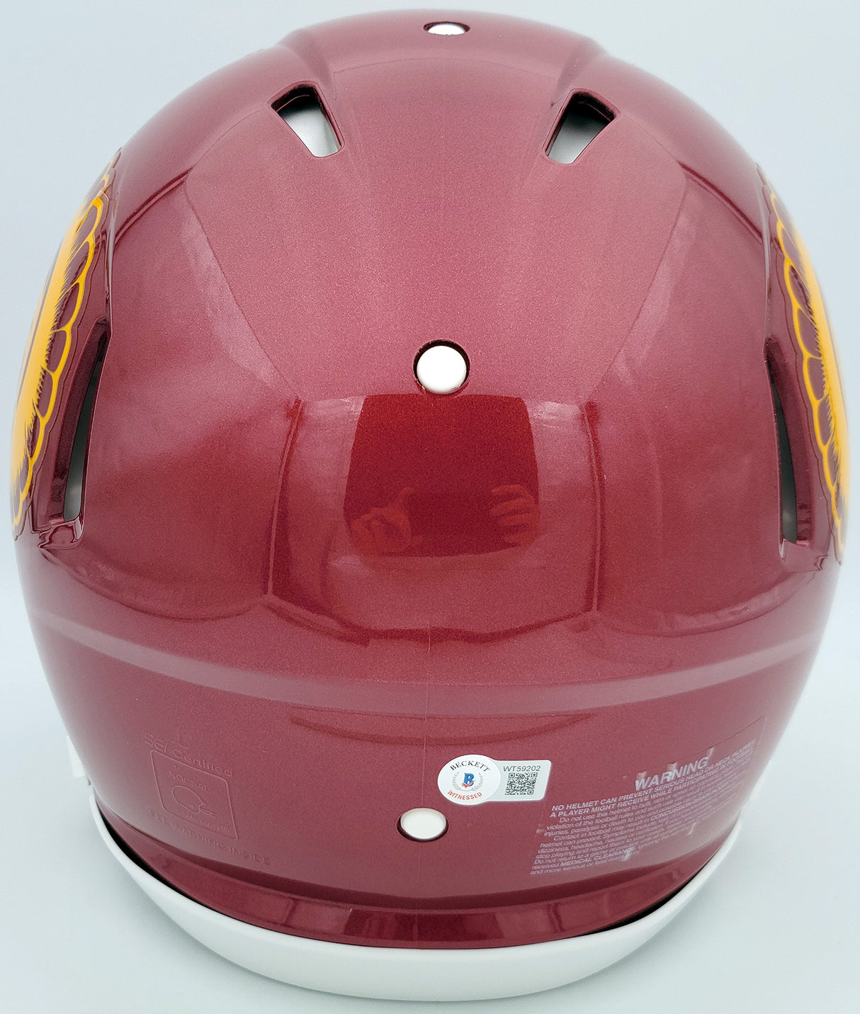 Drake London Autographed USC Trojans Maroon Full Size Authentic Speed Helmet Beckett BAS QR Stock #202054