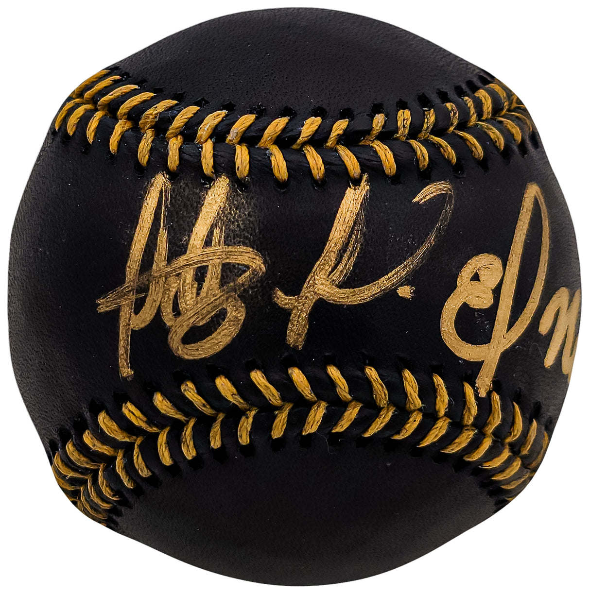 Fernando Tatis Jr. Autographed Official Black MLB Baseball San Diego Padres In Gold "El Nino" JSA Stock #202006