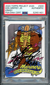 Ken Griffey Jr. Autographed Topps Project 2020 Ermsy Card #300 Seattle Mariners "13x AS" #1/1 PSA/DNA #52451401