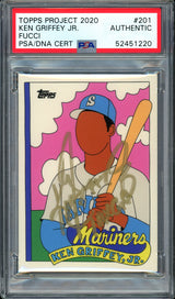 Ken Griffey Jr. Autographed Topps Project 2020 Fucci Card #201 Seattle Mariners "10x GG" #1/1 PSA/DNA #52451220