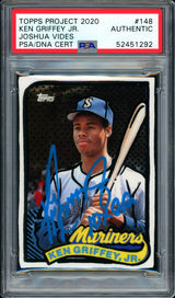 Ken Griffey Jr. Autographed Topps Project 2020 Joshua Vides Card #148 Seattle Mariners "10x GG" #1/1 PSA/DNA #52451292