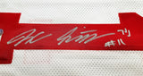 Ohio State Buckeyes Jaxon Smith-Njigba Autographed White Jersey Signed In Silver Beckett BAS QR Stock #201985