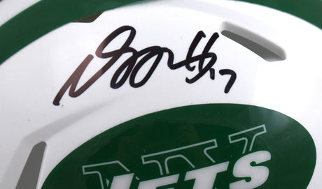 Davante Adams Signed New York Jets Alternate 24 Speed Mini Helmet-Beckett W Holo