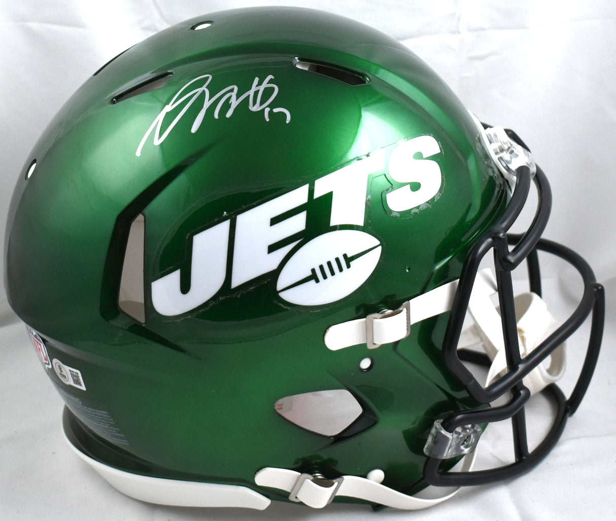 Davante Adams Signed New York Jets F/S Speed Authentic Helmet - Beckett W Holo