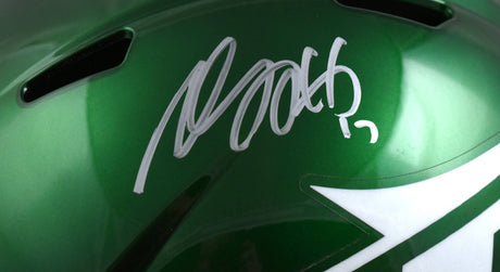 Davante Adams Autographed New York Jets 2024 F/S Speed Helmet - Beckett W Holo