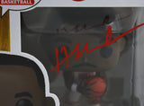 Hakeem Olajuwon Autographed Houston Rockets Funko Pop #106 - Beckett W Holo *Red