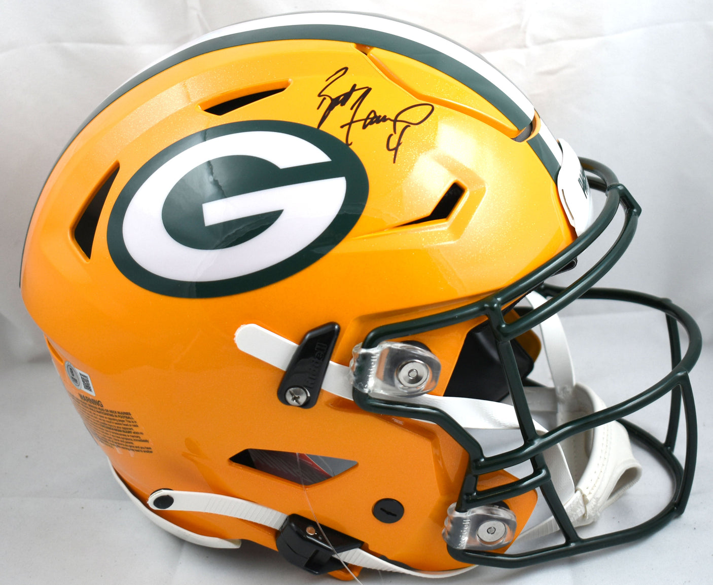 Brett Favre Signed Green Bay Packers F/S Speed Flex Helmet - Beckett W Hologram