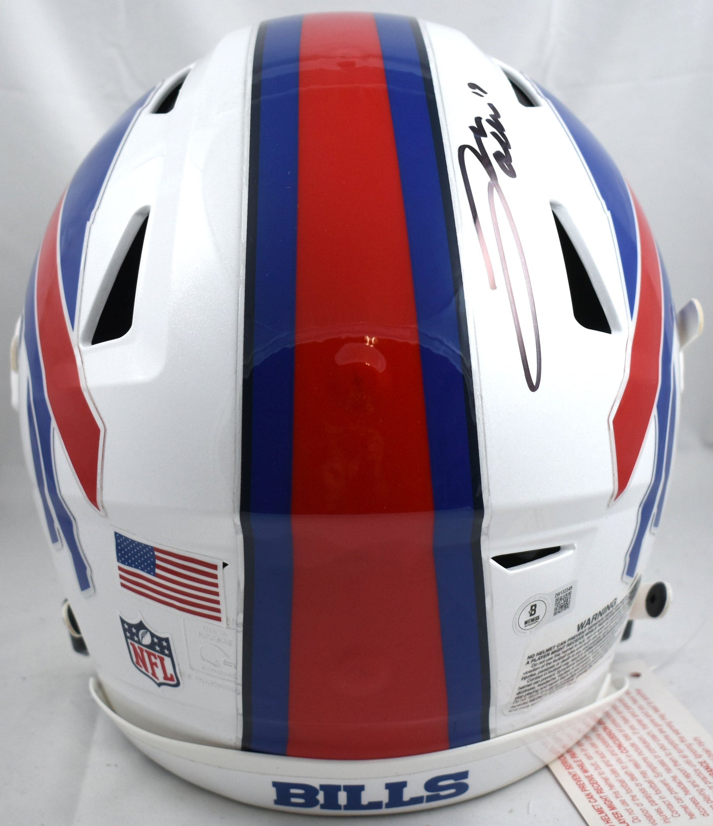 Josh Allen Autographed Buffalo Bills F/S Speed Flex Helmet - Beckett W Hologram