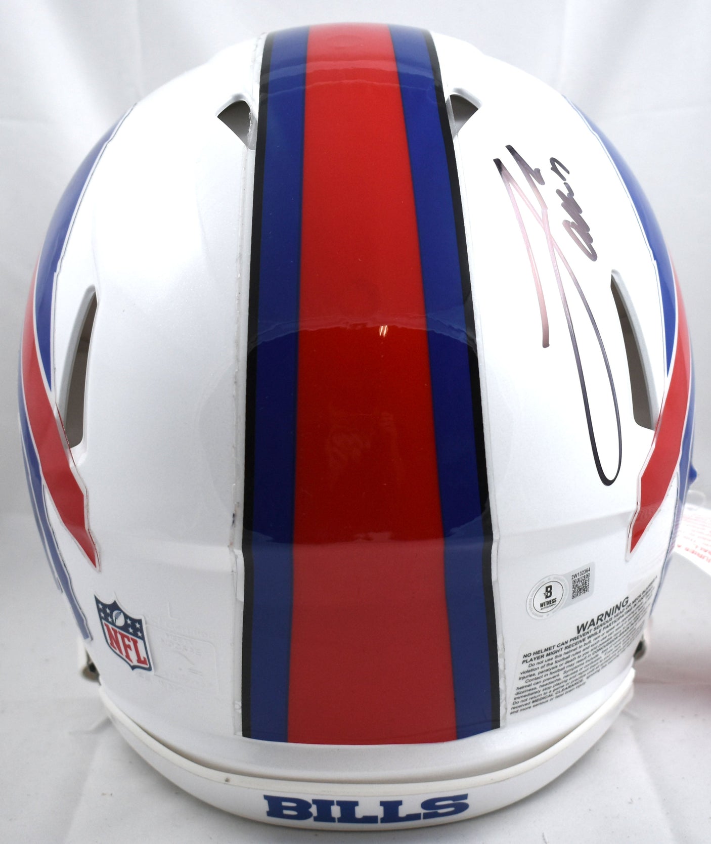 Josh Allen Autographed Bills F/S Speed Authentic Helmet - Beckett W Hologram