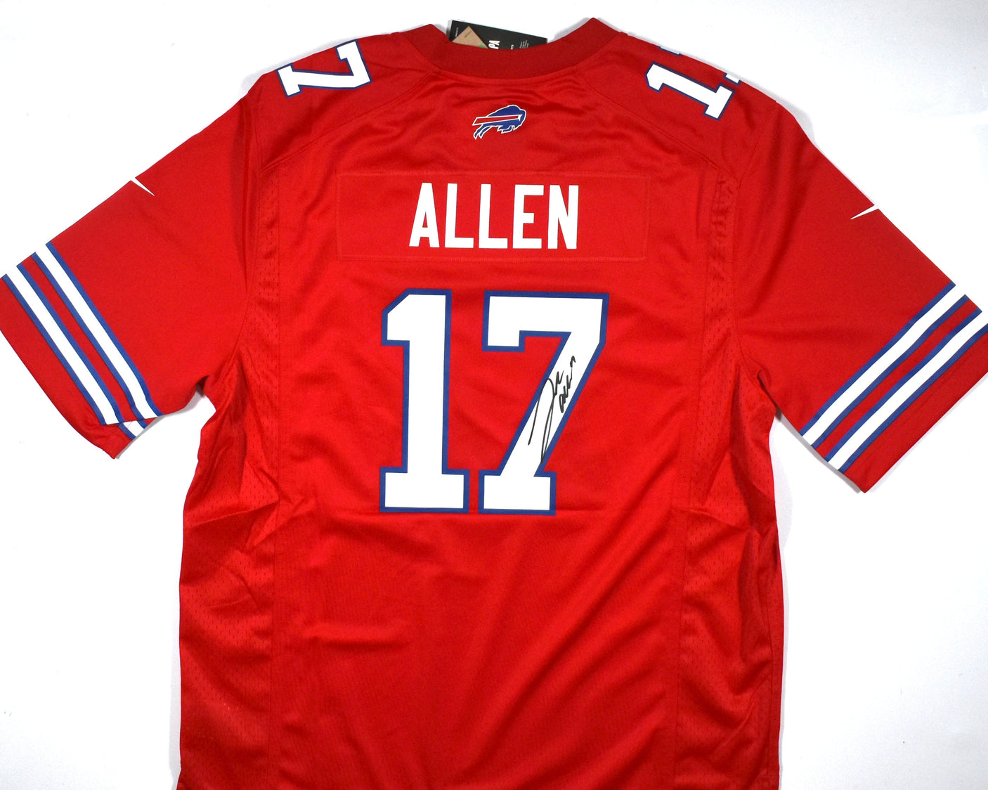 Josh Allen Autographed Buffalo Bills Red Nike Game Jersey- Beckett W Hologram